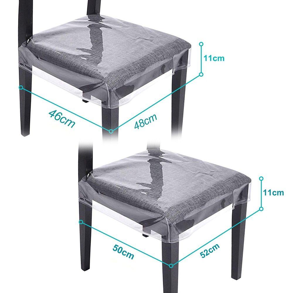 Clear Plastic Transparent Chair Cover PVC Furniture Protector Durable Seat Cover  Household