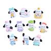 Cartoon White Dog Shoe Buckle & Hair Clip Resin Accessories for DIY Ornaments