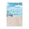 Sommer Meeresstrand Fotografie Hintergrund Tropischer Ozean Palme Sand Malerischer Hintergrund für Fotostudio Porträt Videoaufnahme Party Dekoration Requisiten