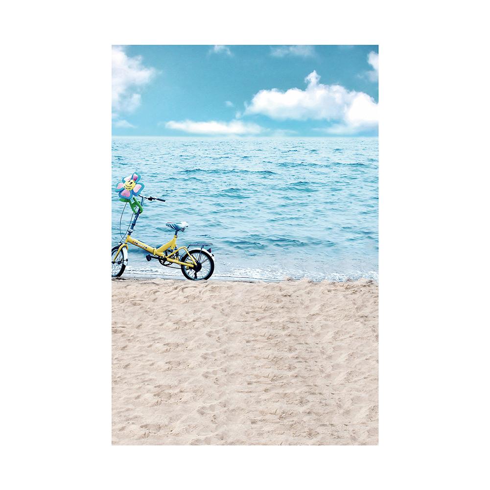Sommer Meeresstrand Fotografie Hintergrund Tropischer Ozean Palme Sand Malerischer Hintergrund für Fotostudio Porträt Videoaufnahme Party Dekoration Requisiten