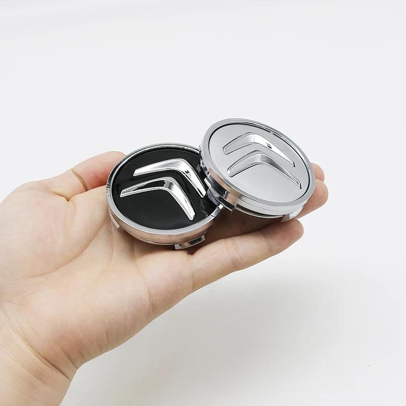 4 pezzi 3D 56mm 60mm Coprimozzo Centrale per Ruota Auto Copribadge Adesivo Per Citroen C4 Picasso Xsara C5 Aircross Cactus C1 C2 C3 C6 C8