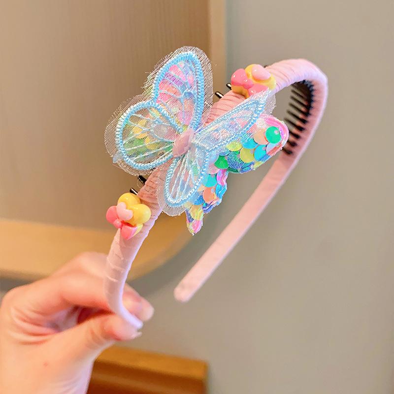 Korean Style Butterfly Hair Hoops, Non-Slip Hair Accessories for Hair Control and Flyaway Taming