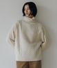 Beullaengkeulumumeon Cable Turtleneck Knit_Natural