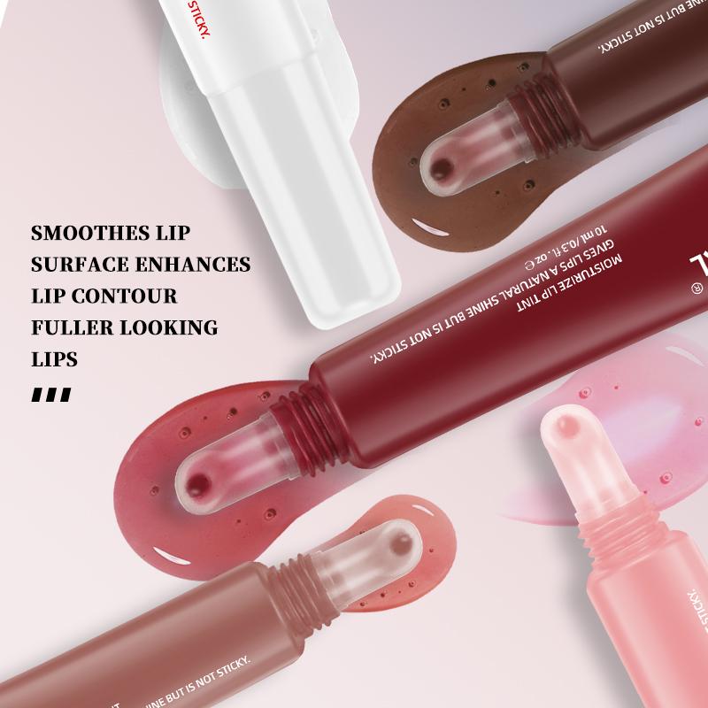 O'CHEAL Five-color Water Light Mirror Liquid Lip Gloss Moisturizing Non-stick Lip Tint Create Plump Lips