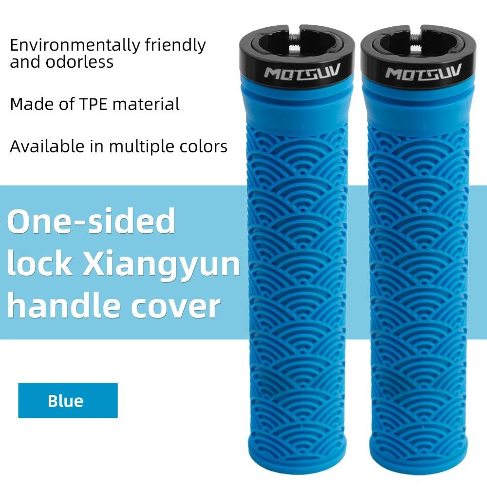 Non-Slip Rubber Bike Handlebar Covers TPE Mountain Bike Grips Mountain Biking