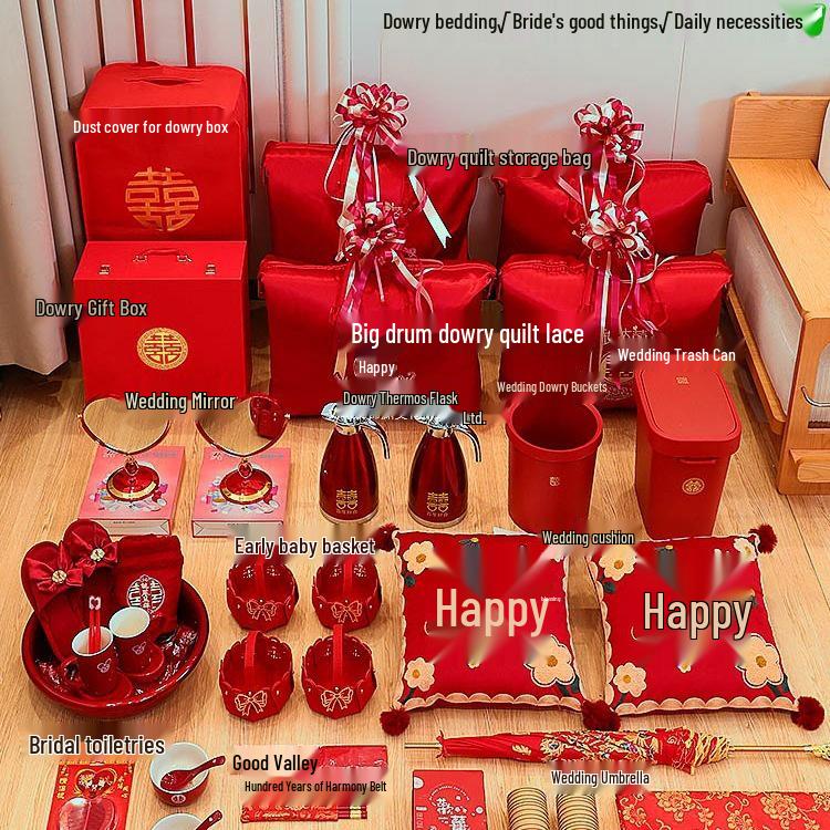 Bridal Dowry Gift Set: Complete Toiletries and Wedding Essentials Box for Bride's Family