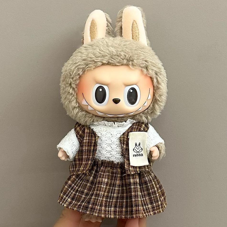 

17cm Labubu Clothes Halloween V1 A2 A3 Plush Doll Accessories Labubu Designer Clothes Pumpkin Costume Set