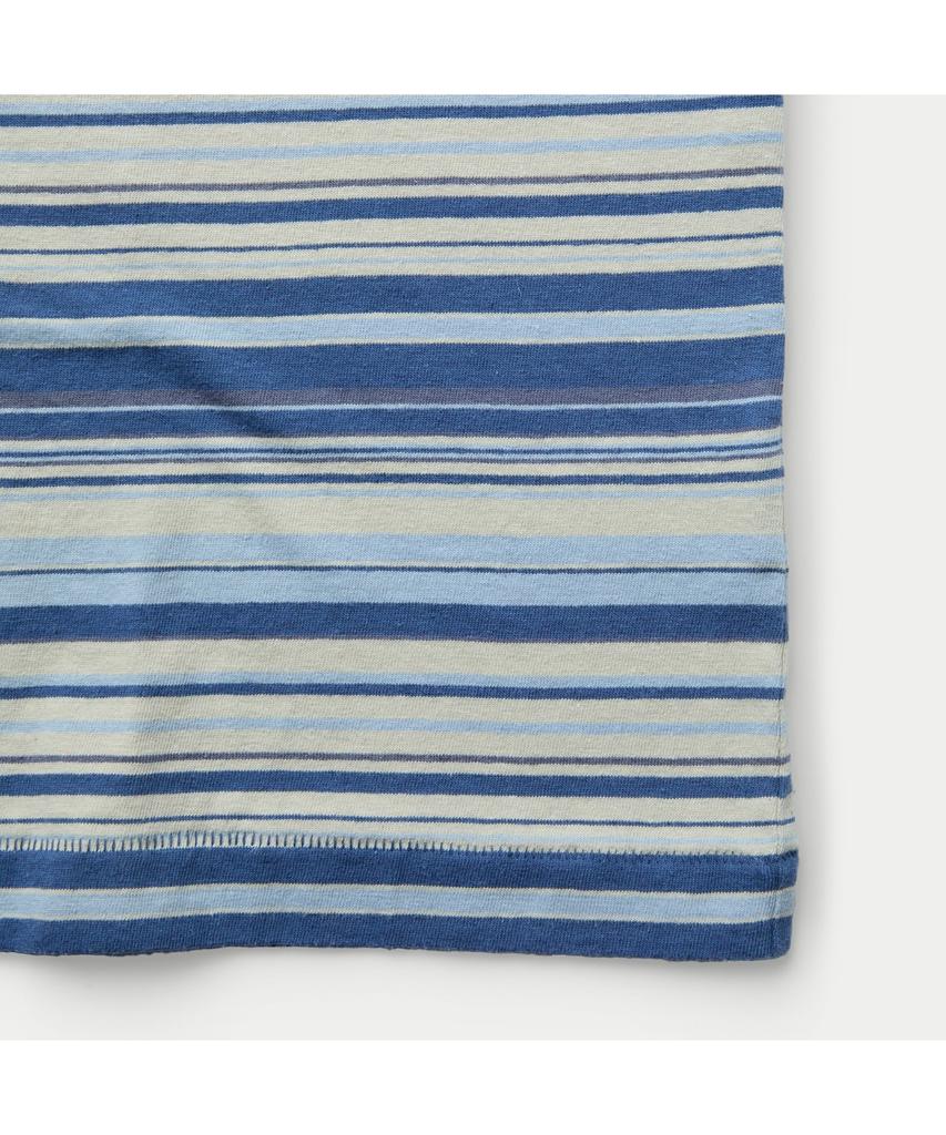 Silijeu Washed Striped Short Sleeve T-Shirt Satam26761Bul