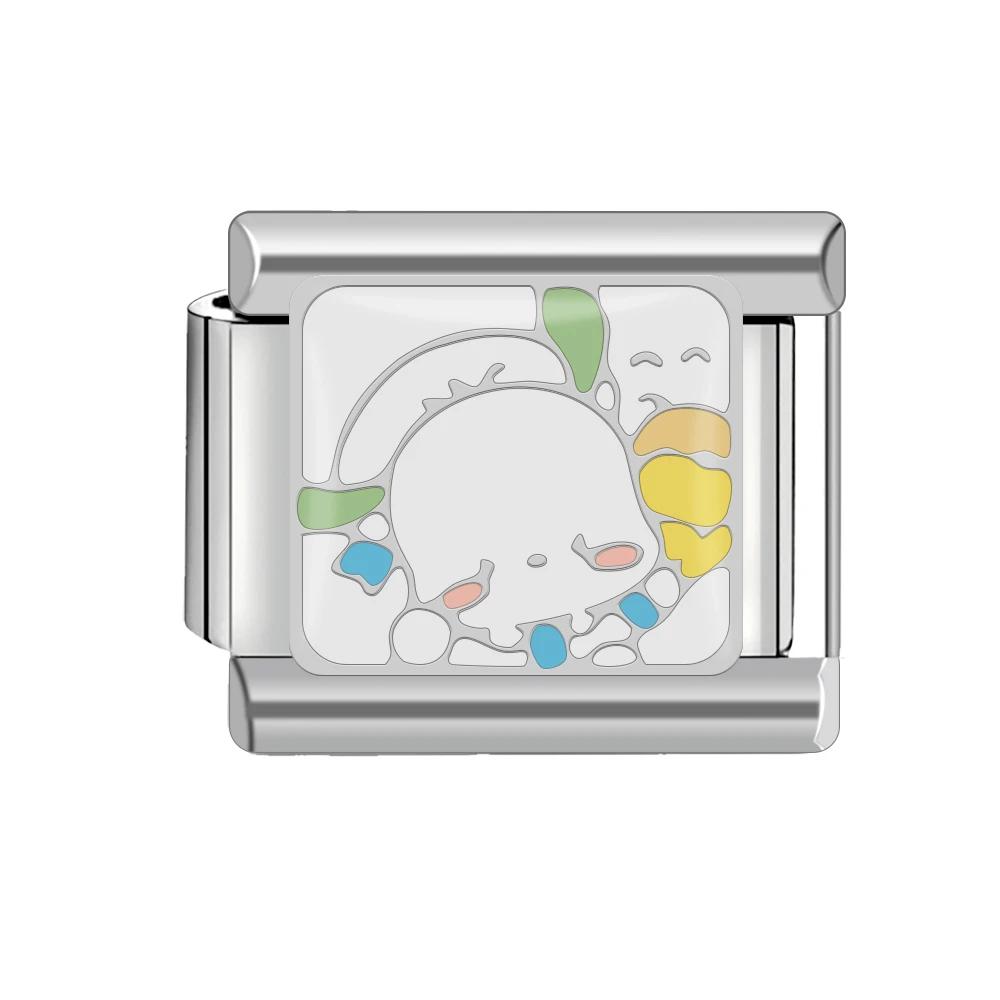 Animal Series Italian Charm Stainless Steel Bracelet 9mm Diy Super Cute