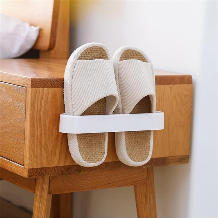 Bathroom Slipper Rack Wall-mounted Perforation-free Dormitory Storage Shoes Storage Door Behind The Bathroom Drain Shoe Rack
