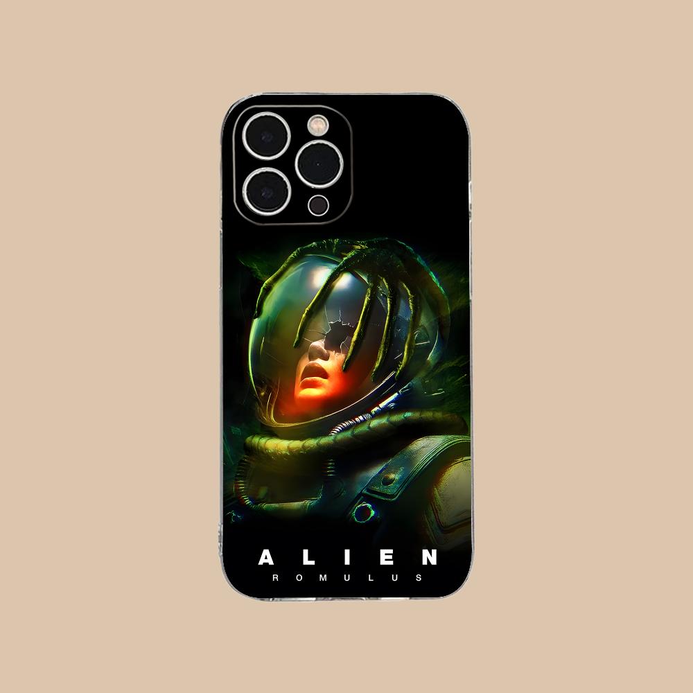 Alien Romulus Mobile Cell Phone Case for iPhone 17 16 15 14 13 12 11 X XR XS Air Pro Max Plus Mini Clear Colorful Cover Luxury