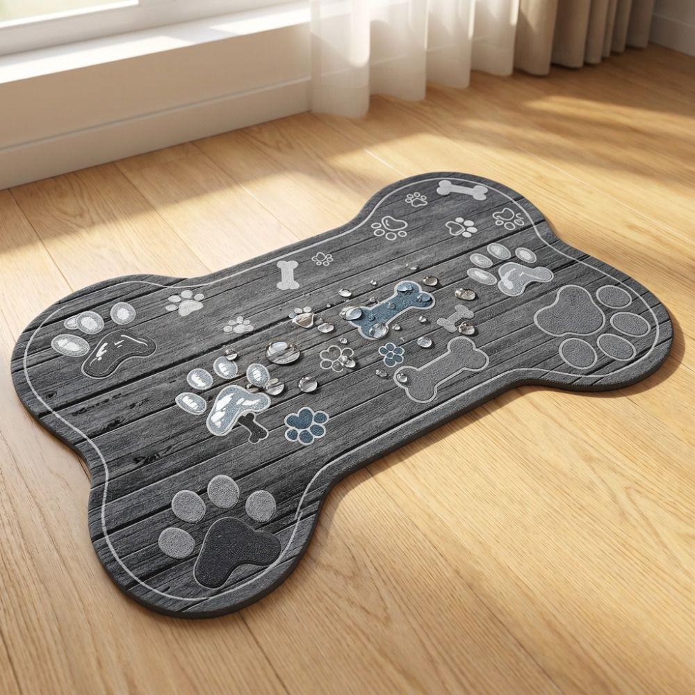 Quick-Dry Non-Slip Floor Mat Easy Clean Feeding Mat Eco-Friendly Pet Placemat Indoor