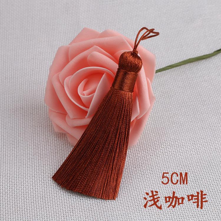 20pcs/pack 5cm Tassel for Diy Crafts Sewing Curtain Decor Bookmark Fan Hand Making Making Supplies Fringe Trim