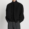 High-End British Style Woolen Stand-Up Collar Coat - Autumn/Winter Trendy Workwear Jacket