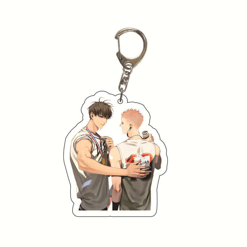 6CM Anime 19 Days Keychain Mo Guanshan Old Xian He Tian Jian Yi Manga Youth Acrylic Pendant Figure Key Chain For Children Gifts