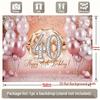 2D plane  background decoration photos for a 40th birthday party  polyester banner decorations