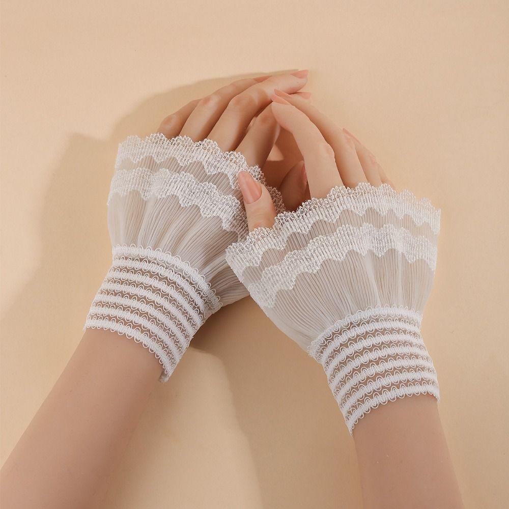 Multilayer Ruffle False Sleeve Cuffs Detachable Lace Cuff New Wrist Cuff