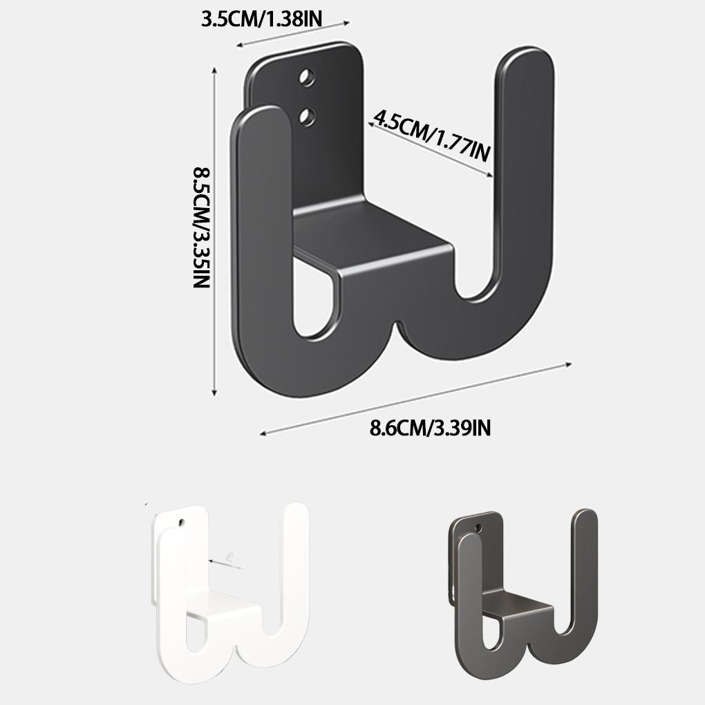 3pcs Wall Mounted Shoe Rack Slipper Storage Organizer Hanger Multifunctional non Perforated Storage Hook Door Slipper Hanger