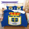 Real Oviedo Pattern Bedding,Quilt Set Quilt Cover Pillowcase Home Birthday Gift (1 * duvet cover + 2 * pillowcase, without core)