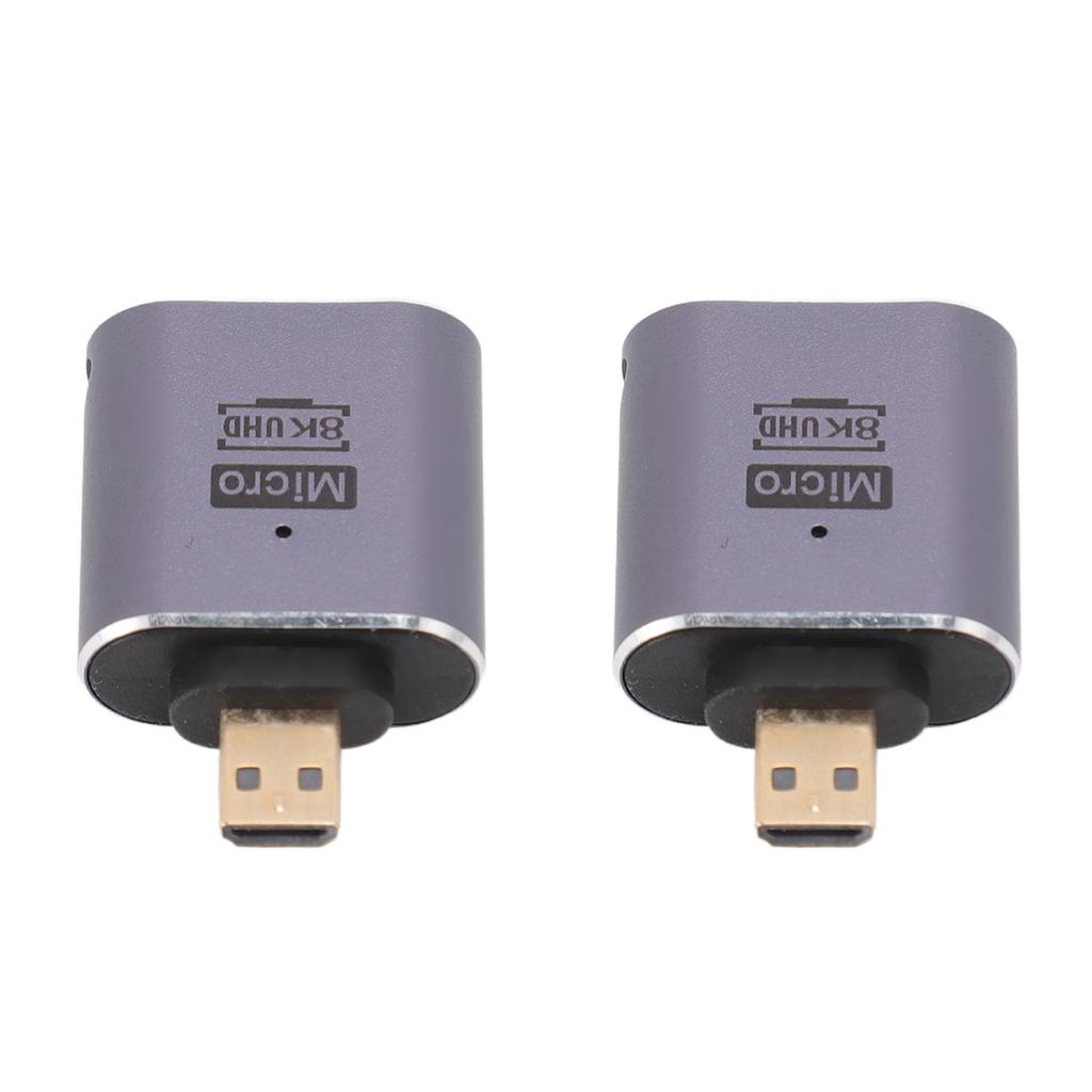 8K Micro HD Multimedia Interface to HD Multimedia Interface Adapter Universal 48Gbps Micro HD Multimedia Interface to