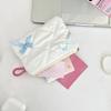 Polyester Bowknot Cosmetic Pouch Versatile Portable Organizers for Travel and Daily Accessories