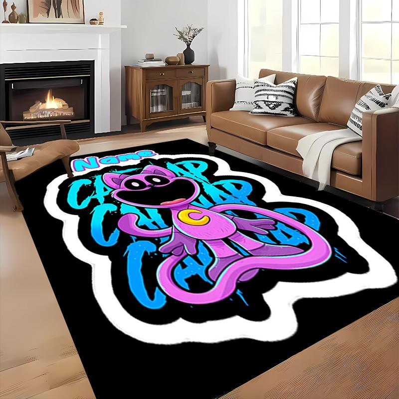 Custom personalization Smiling Critters Area Rug - Perfect For Kitchen, Bathroom,Laundry Room Decor Large Size Available,Gift All Seasons