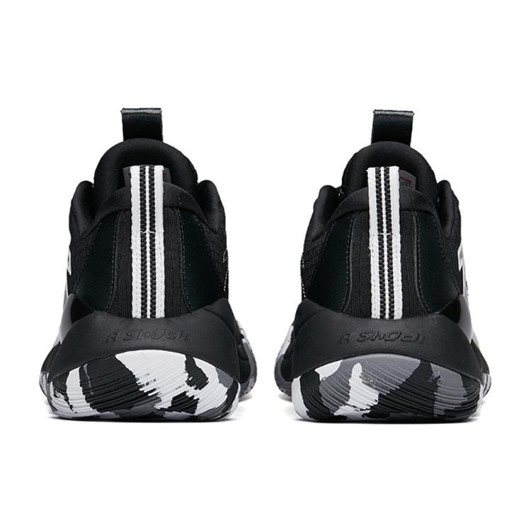 New ANTA Basketball Collection Basketball Shoes Men Low Top Black 112141643S-3