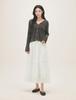Roem Cotton Eyelet Elastic Long Skirt Rmwhg25R13