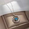 Titanium Steel Star Necklace for Women Planet Moon Astronaut Pendant Necklaces Jewelry Gifts