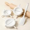 3Pcs Dumpling Maker Mould Set Plastic Dough Press Tool for Jiaozi, Empanadas & Pierogi, Easy to Use for Home Cooking Kitchen Pre