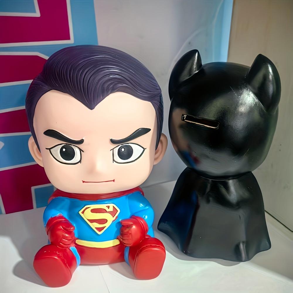 Batman and Superman Decorative Children's Piggy Bank Coin Storage Box Desktop Ornaments Decoration