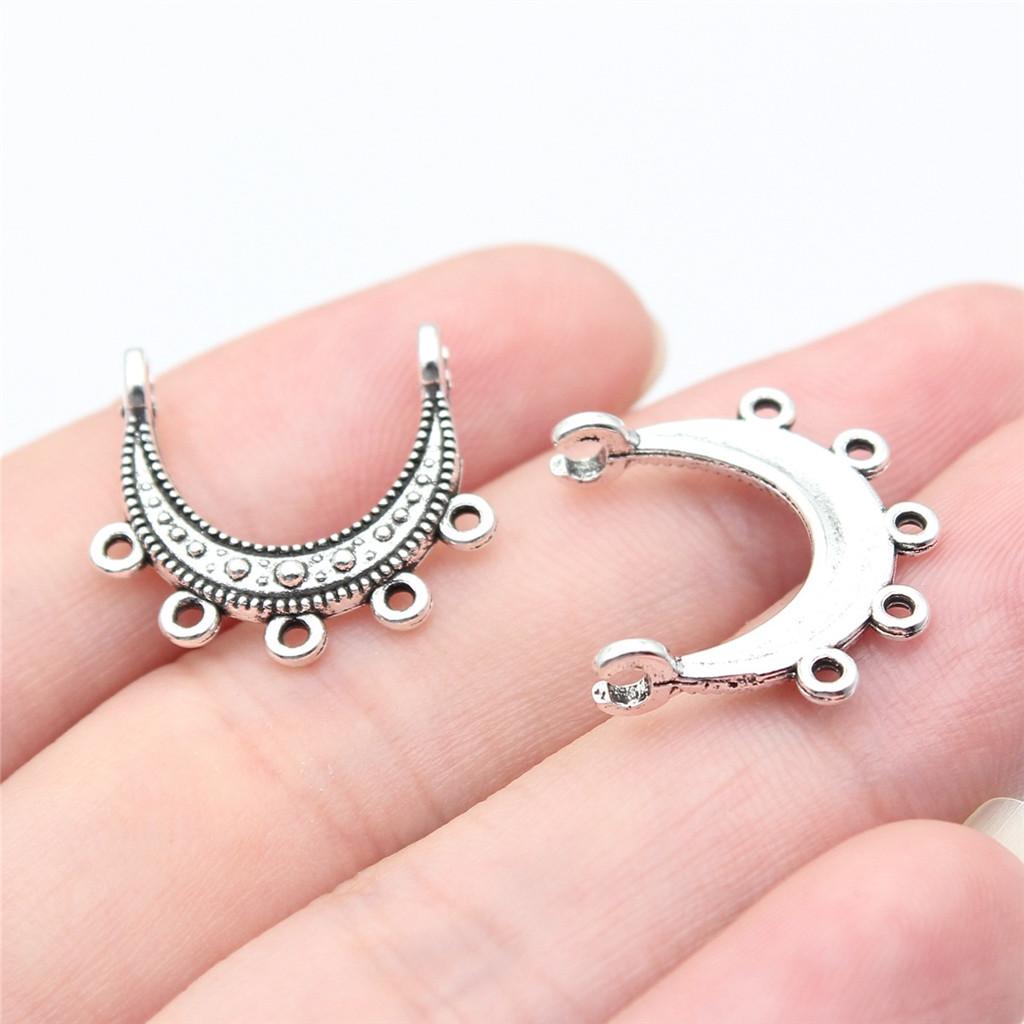 Accessories Parts Curved Necklace Connector Minimalist Jewelry Components QA013