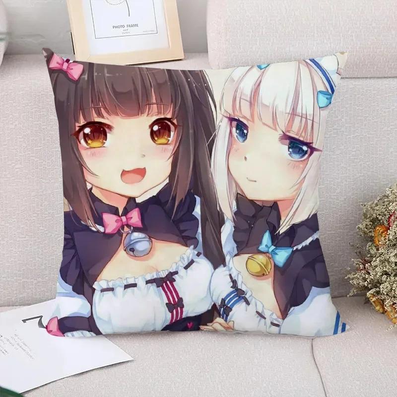 Cushion Cover  NekoPara Pillowcases for Pillows x Cushions Covers for Bed Pillows Pilow Cases Car Decoration Pillowcase