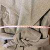 Used Long coat with belt light gray