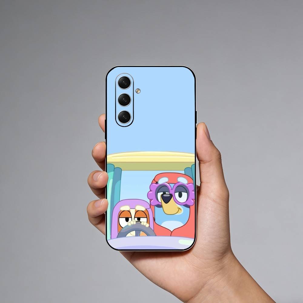 Cartoon Dog B-Blueys Phone Case For Samsung Galaxy A73,A21s,A22,A31,A52,A53,A71,A41Soft Black Shell
