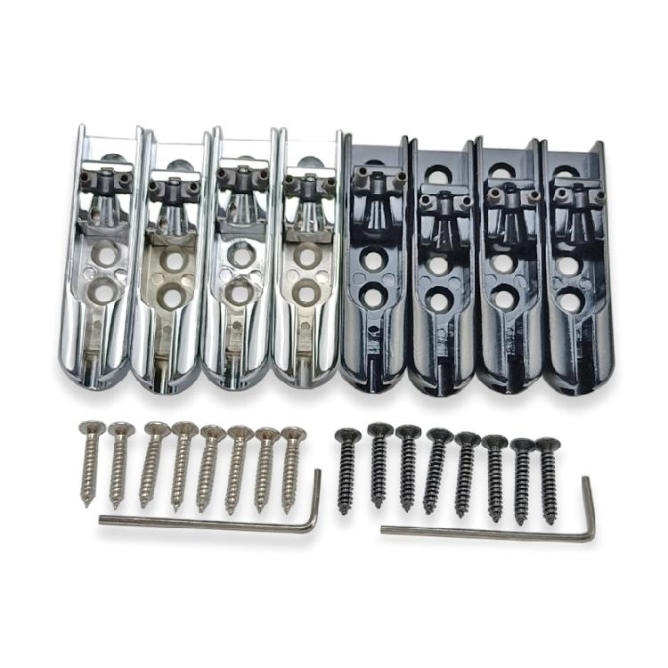4 Pcs Separate Bass Bridge Electric Guitar Bass Split Bridge Saddle Replacement