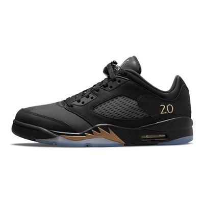 Air 5 Retro Low Wings Classe 2020-21 Sneakers Unisex Nero Oro Metallizzato DJ1094-001