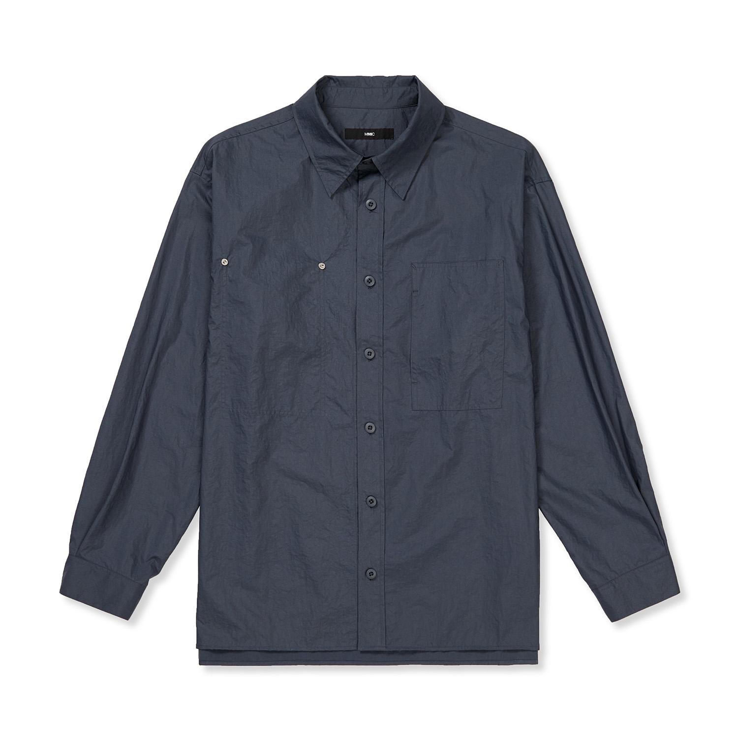Mmic Coated Work Shirt Navy L