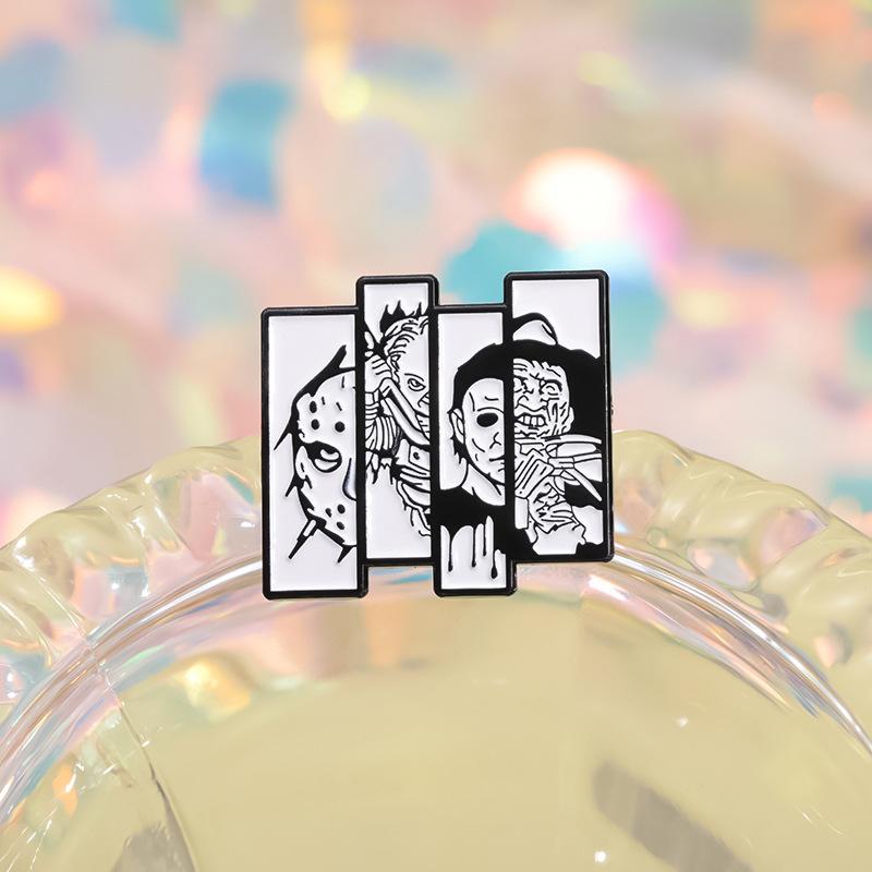 Edition Limited Alloy Pin With Iconic Characters From Horror Cinema Musthave Accessory Collectors For