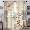 Ancient Chinese Style Window Curtain for Room 2 Panel Elegant Room Curtains Tulle for Bedroom Halloween Decoration Partition