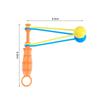 5pcs Hand Cranked Ball Toy Innovative Fun Classic Nostalgic Plastic Noisemaker  Balls for Bir