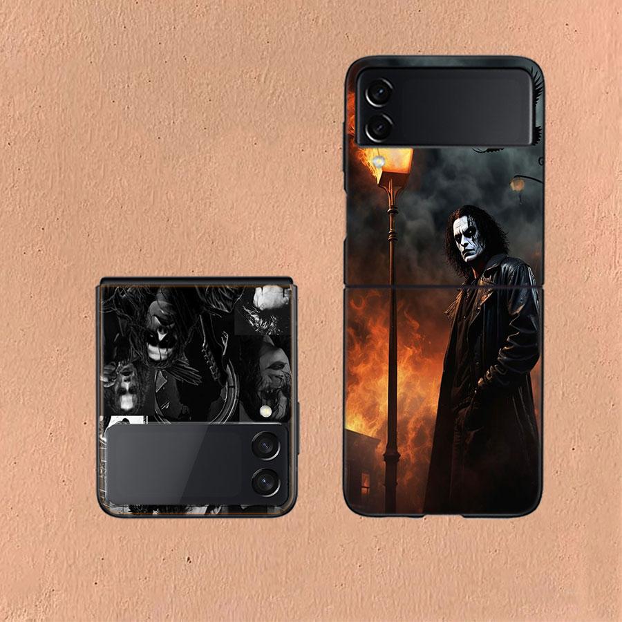 Movie THE C-CROW Phone Case For Samsung Z Flip 6 7 5G Galaxy Z Flip 5 4 3 5G Cases Shockproof Hard Cover TPU