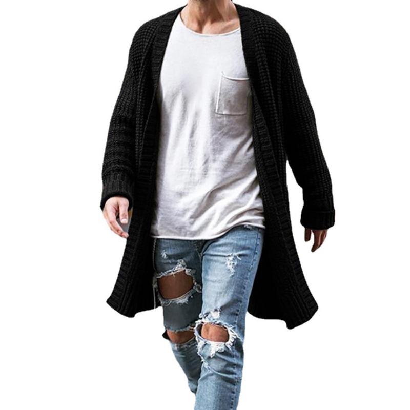 Solid Color Loose Knitted Winter New Style Sweater for Men