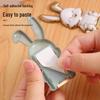 Cute Rabbit Mobile Phone Stand: Creative, Foldable, Push-Pull Design for Desktop Display