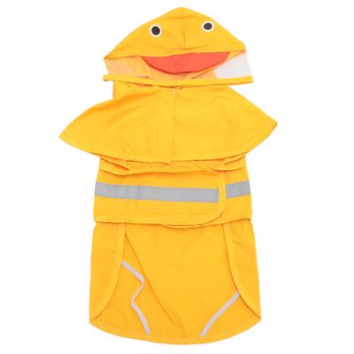 Capa de chuva para cachorro impermeável transparente PVC aba ajustável com capuz capa de chuva para cachorro para animais de estimação ao ar livre