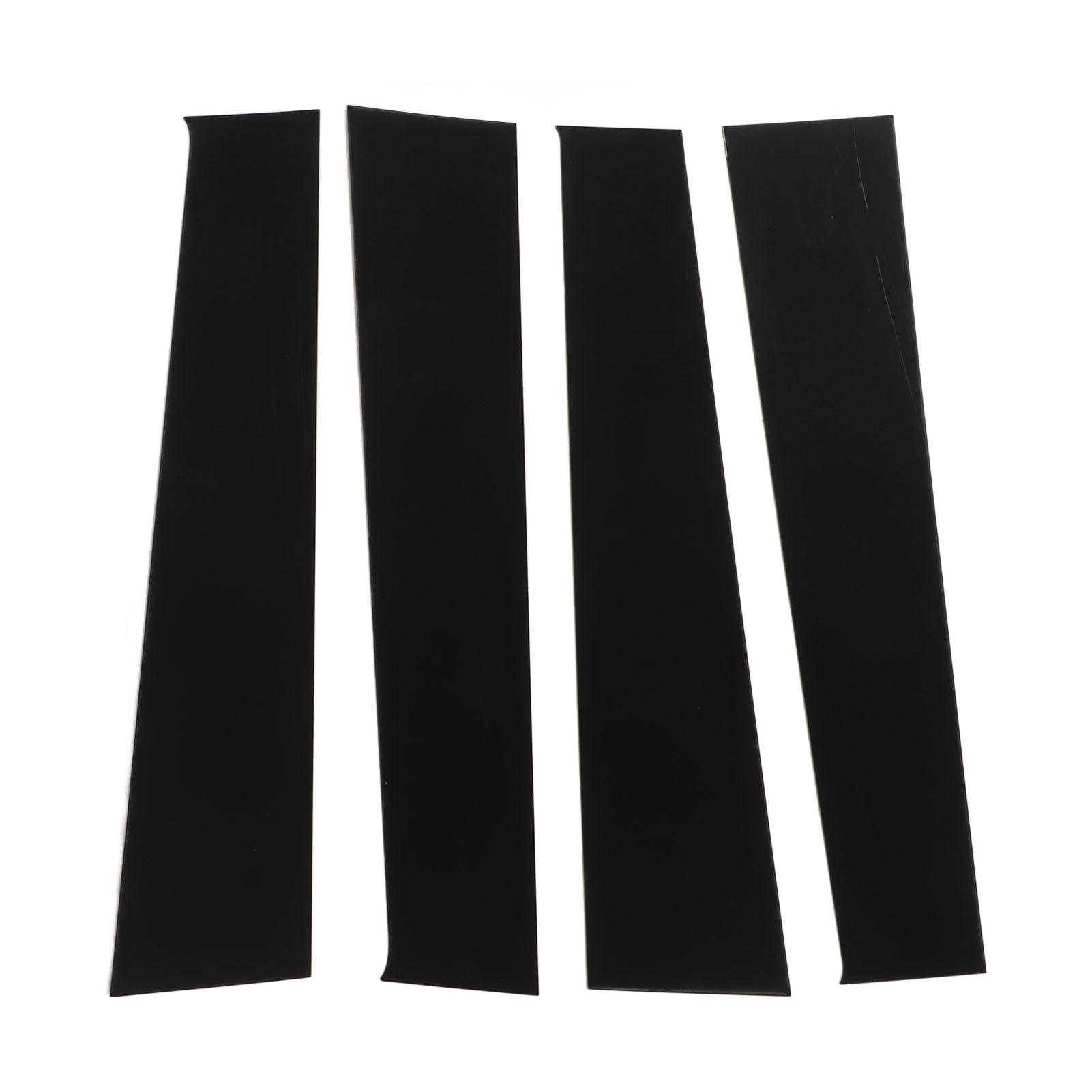 

4pcs Black Pillar Posts Door Trim B Pillar Posts Door Window Trim Car Window Decoration Replacement for Dodge RAM