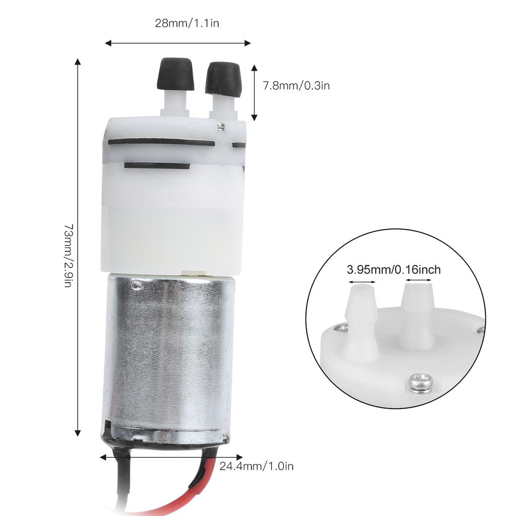 Kleine, geräuscharme 370-Wasserkühlungspumpe mit Motor für RC-Boote, wasserdichte Pumpe, JR-Stecker