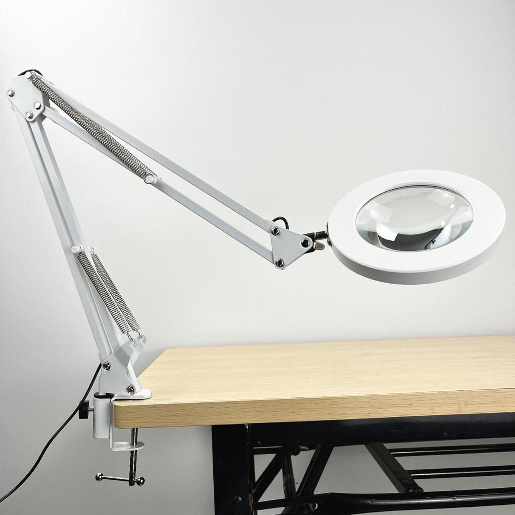 LED Long Arm Desk Lamp with Magnifying Glass – Cross-Border Eye Protection for Reading, Learning, Welding, and Repairs