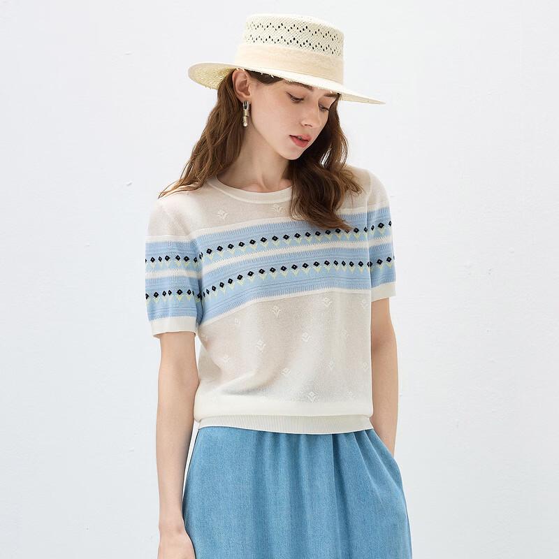 Kemengboka 2026 Women's Short Sleeve Knitted T-Shirt