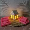 Reusable Epoxy Resin Molds for Home Decoration, Art Project, Silicone House Mold for Making Home Decorations Art Craft